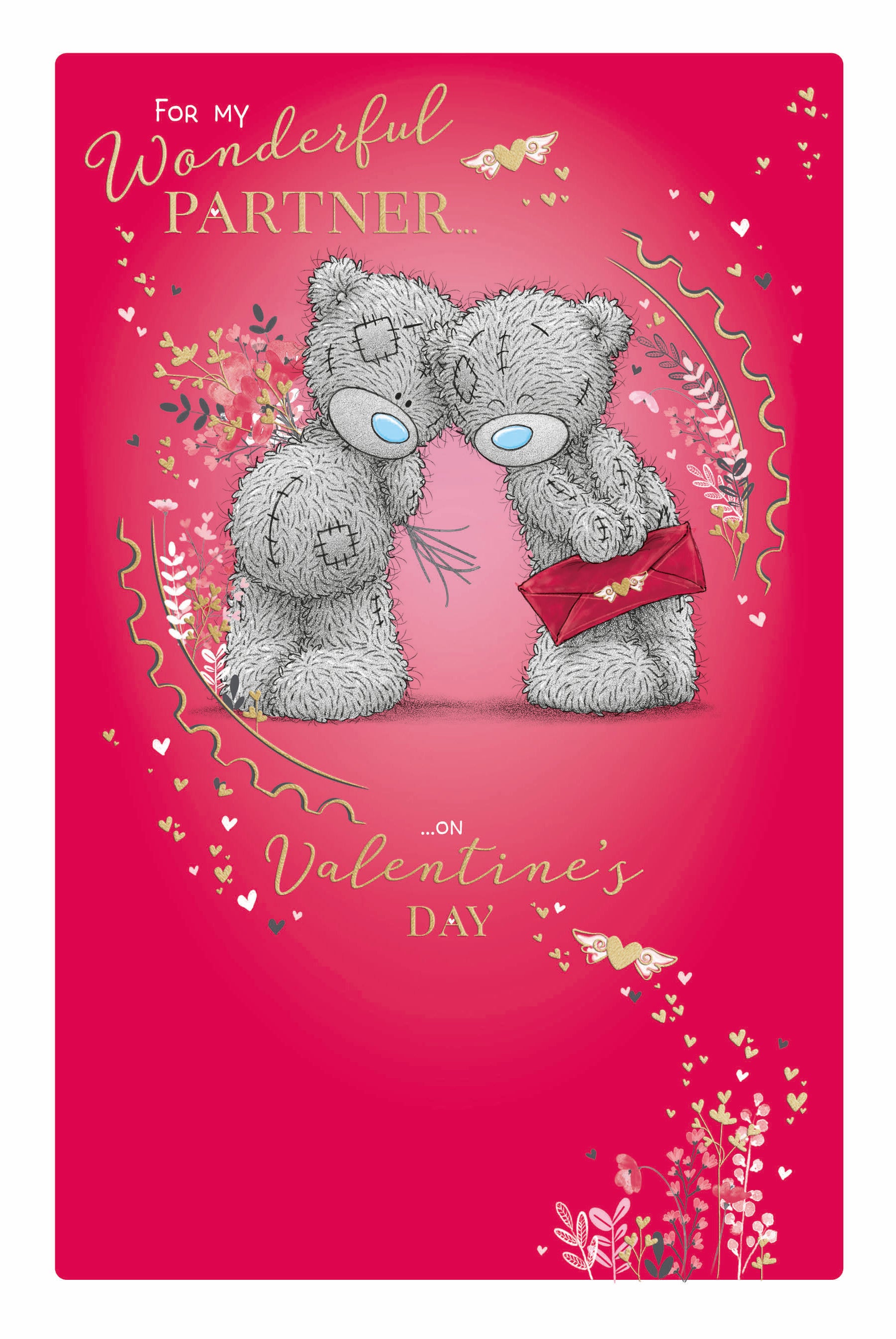 Me to You Tatty Teddy Valentine's Day Card 'Wonderful Partner' 6 x 9