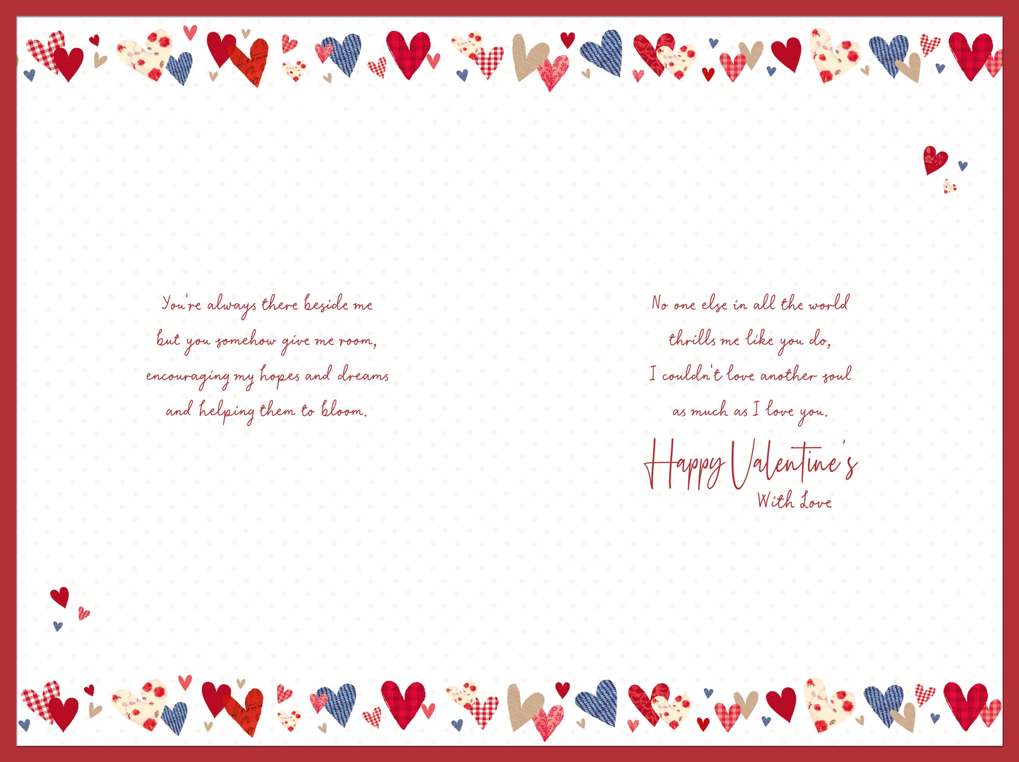 Luxury Valentine's Day Card 'To My Darling Husband' Lovehearts Design With Gold Foil Finish by Wishing Well Studios, 6 X 9 Inches