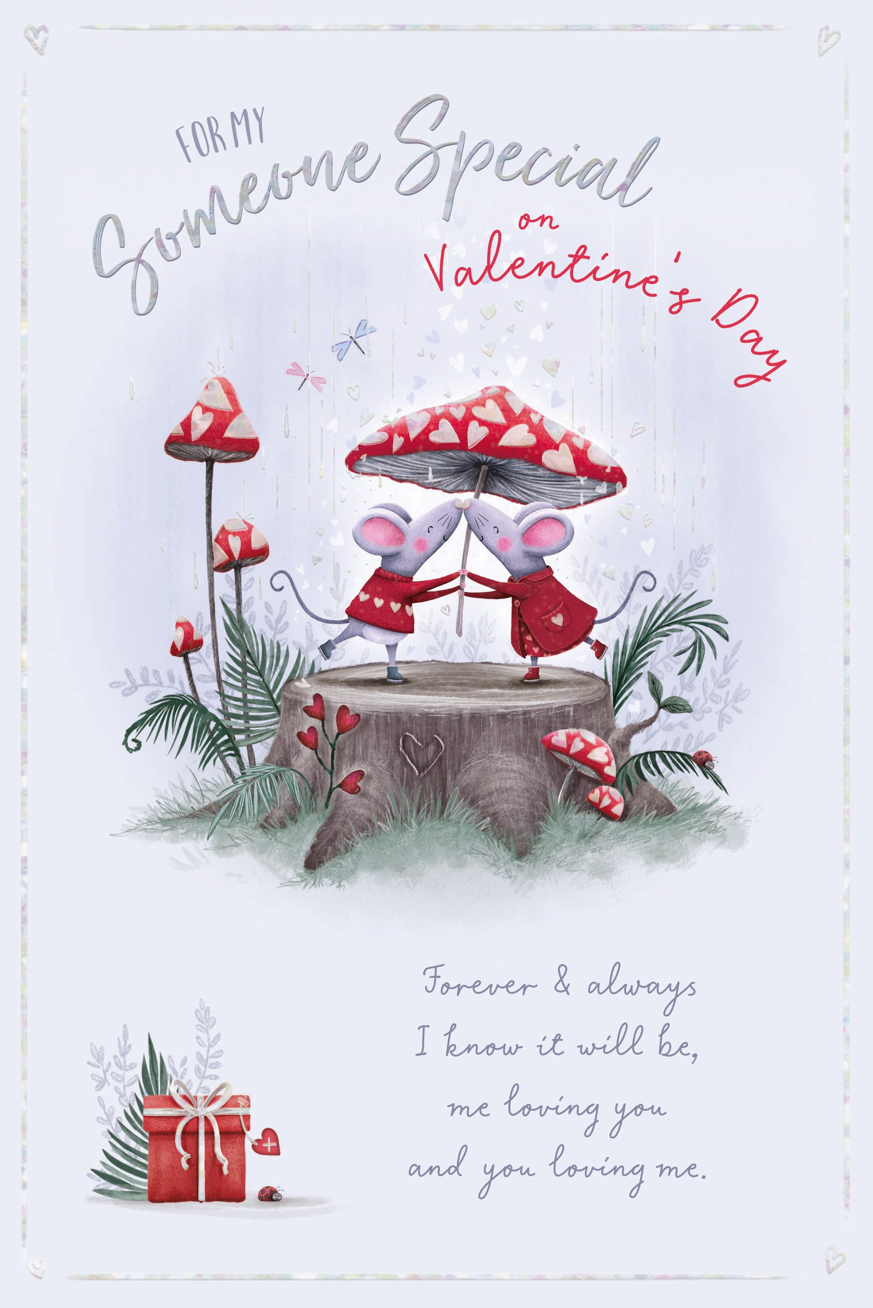 Cute Valentine's Day Card For Someone Special - Martha And Morris Design by Wishing Well Studios. Size 6 x 9 inches
