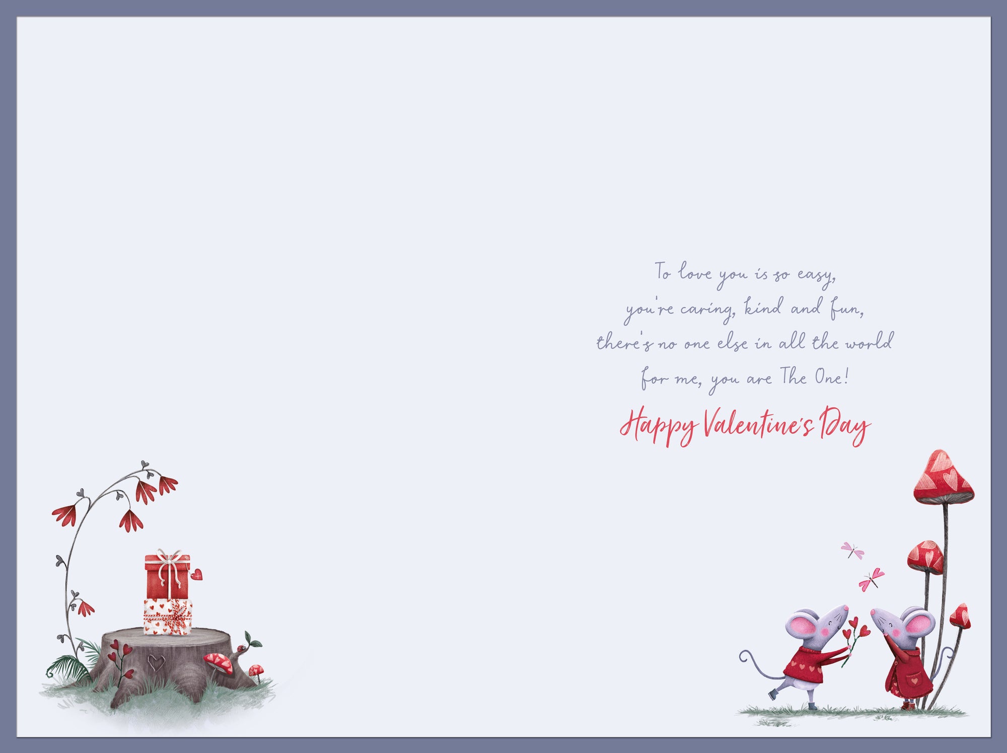 Cute Valentine's Day Card For Someone Special - Martha And Morris Design by Wishing Well Studios. Size 6 x 9 inches