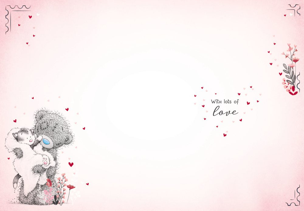 Me to You Tatty Teddy 'Purrrfect Valentine's Day' Card From The Cat 5 x 7