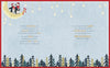 Luxury Boxed Handmade Christmas Card 'To The One I Love', With Penguins Standing On The Moon Under a Starry Night Sky - Wishing Well Studios Christmas Card 20.3 x 25 cm