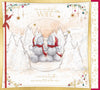 Me To You Large Luxury Boxed Christmas Card For My Wonderful Wife, Tatty Teddy Bears Walking In A Snowy Winter Scene 34 x 30.5 cm - Official Collection