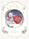 Me To You Tatty Teddy Luxury Handmade Christmas Card In Keepsake Box To The One I Love 12x9ins - Official Collection
