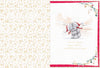 Me To You Luxury Boxed Christmas Card For A Wonderful Husband, Tatty Teddy Bears Sit Snuggled Together In The Snow 12 X 9 Inches - Official Collection