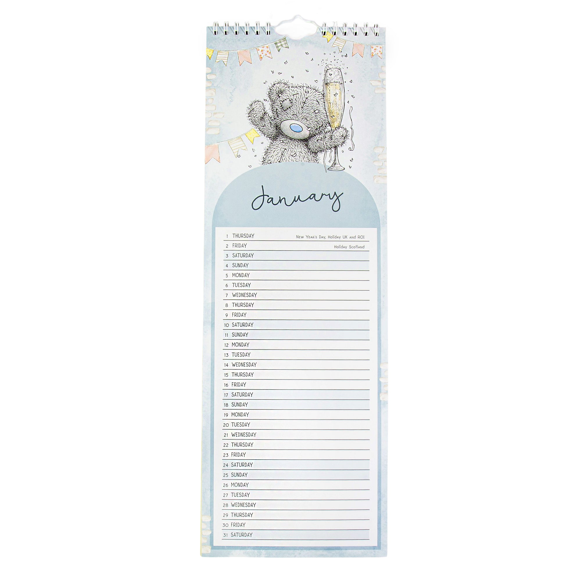 Me to You Tatty Teddy 2026 Classic Slim Calendar