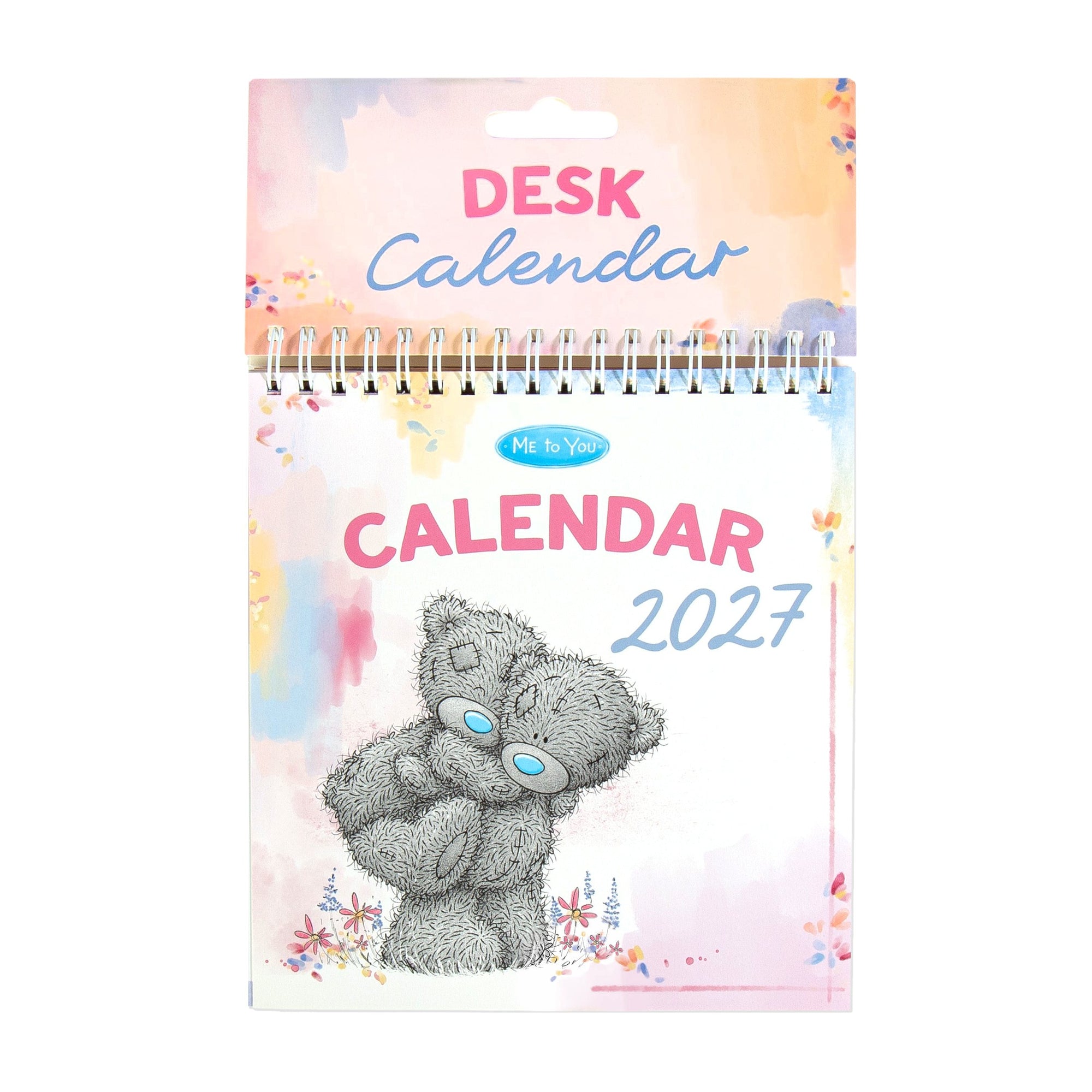 Me to You Tatty Teddy 2027 Spiral Bound Desk Calendar with original hand-drawn illustrations 16 x 17.8 cm