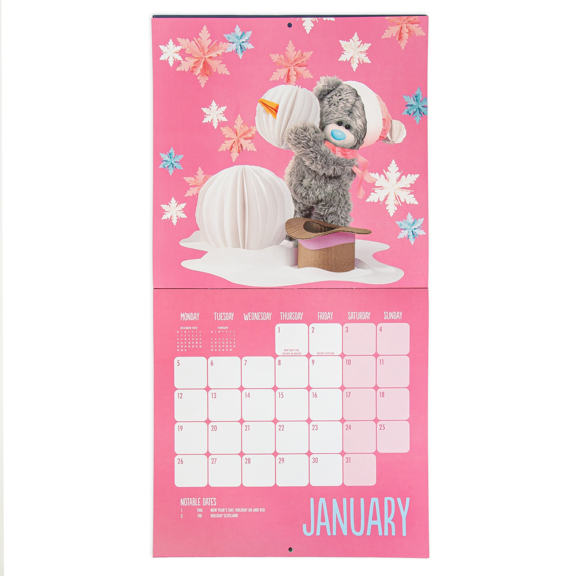 Me to You Photo Finish Tatty Teddy 2026 Square Calendar