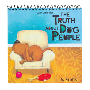 Blue Mountain Arts 'The Truth About Dog People' - Humorous 2027 Hanging Wall Calendar For Dog Lovers by Jo Renfro, 19.6 x 19.6 cm
