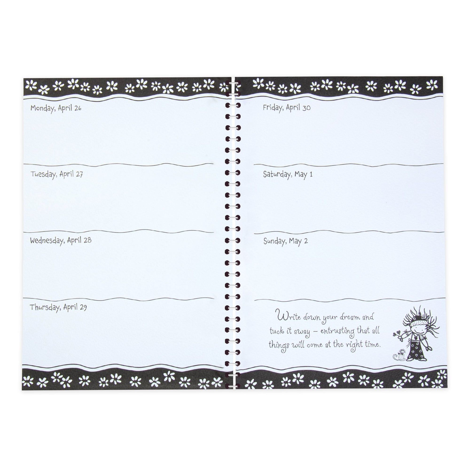 Blue Mountain Arts 'Be Positive Each Day'  - By Marci And The Children Of The Inner Light, 2027 Weekly Planner Diary With Inspirational Quotes 14.8 x 20.3 cm