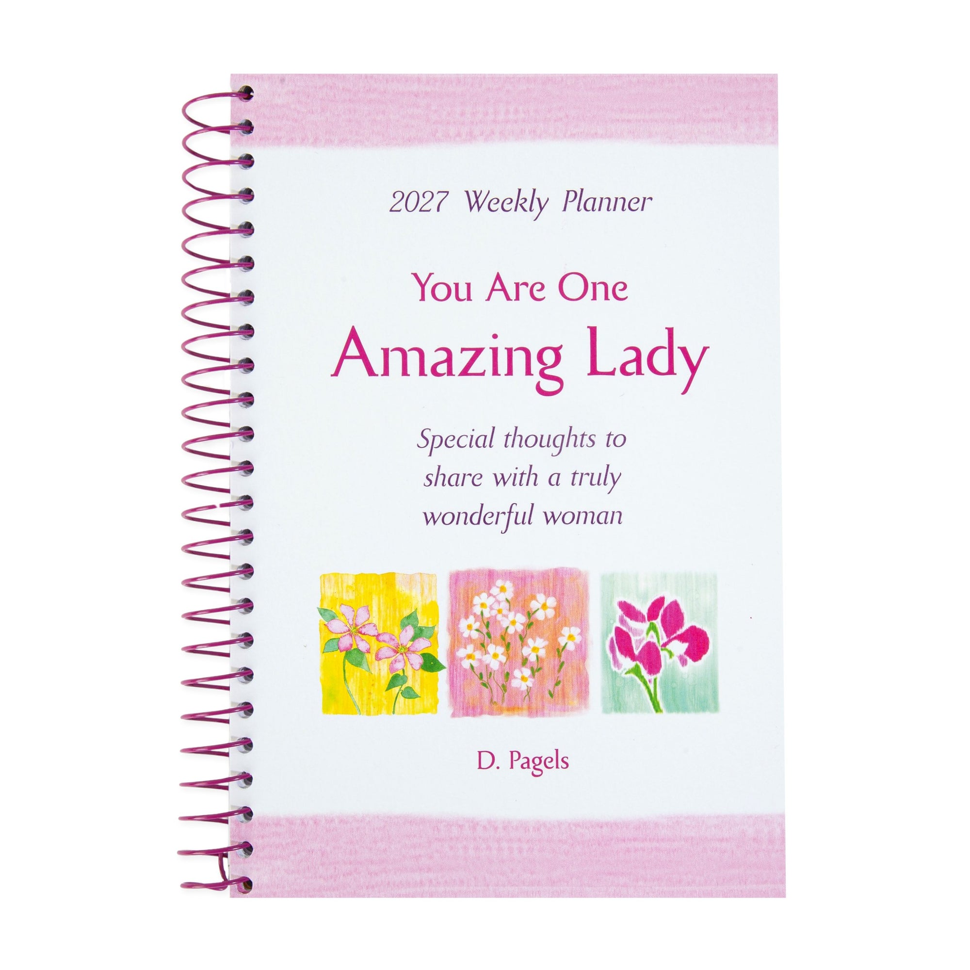Blue Mountain Arts 2027 Weekly Planner Diary With Inspirational Quotes 'You Are One Amazing Lady' - By Douglas Pagels  14.8 x 20.3 cm