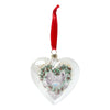 Me To You Bear Tatty Teddy Heart Glass Christmas Tree Bauble