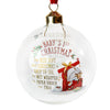 Tiny Tatty Teddy Baby's First Christmas Bauble in a Gift Box
