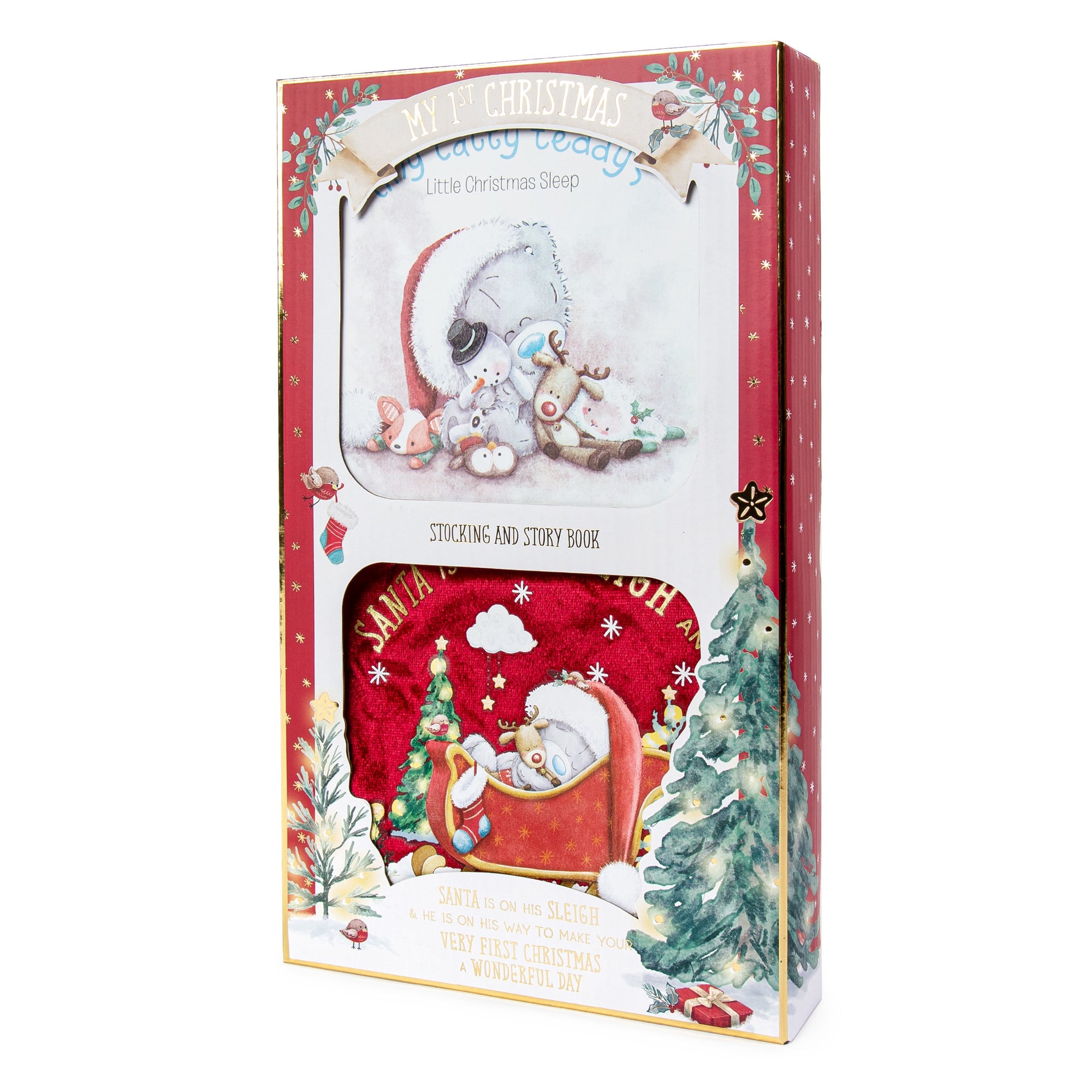 Tiny Tatty Teddy My First Christmas Stocking & Story Gift Set