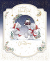 Me To You Tatty Teddy Handmade Christmas Card To The Best Mum And Dad 8x10ins - Official Collection