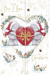 Me To You Tatty Teddy Handmade Luxury Fold-Out Christmas Card To The One I Love 6x9ins - Official Collection