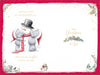 Me To You Tatty Teddy Daughter and Son-in-Law Luxury Handmade Christmas Card, Tatty Teddy Bears Building Snowman 6x9ins - Official Collection