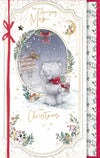 Me To You Tatty Teddy Handmade Christmas Card To An Amazing Mum, With Illustrated Paper Insert 7x11ins - Official Collection