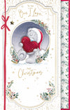 Me To You Tatty Teddy Christmas Card To The One I Love 7x11ins - Official Collection