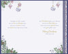 Luxury Handmade Die-Cut Christmas Card 'For A  Wonderful Mum',  Beautiful Festive Wreath Design - Wishing Well Studios Christmas Card 7 X 11 inches