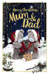Me to You Tatty Teddy 'Merry Christmas Mum and Dad' 3D Christmas Card