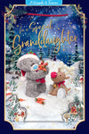 Me to You Tatty Teddy 3D Keepsake Christmas Card For A Special Granddaughter 6x9ins - Official Collection