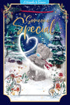 Me to You Tatty Teddy 3D Christmas Keepsake Card For Someone Special, Tatty Teddy With Magical Snowflake 6x9ins - Official Collection