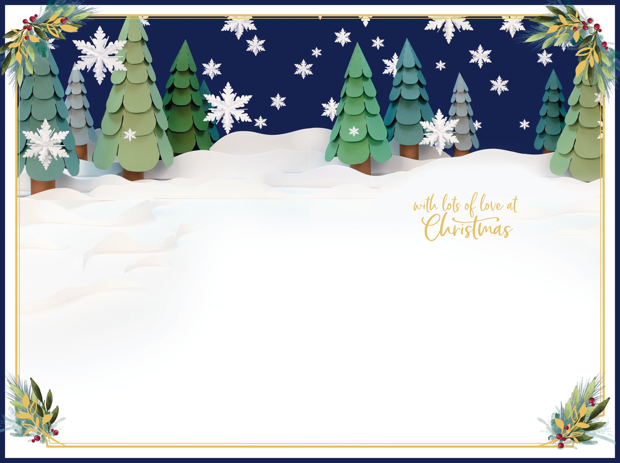Me To You Tatty Teddy 3D Christmas Keepsake Card To Someone Special, Tatty Teddy Bears Holding A Heart  6 X 9 Inches - Official Collection