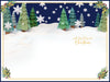 Me to You 3D Keepsake Christmas Card For Mum, Tatty Teddy Carrying A Poinsettia Bouquet In A Snowy Woodland, 6 x 9 Inches - Official Collection