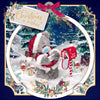 Me to You Tatty Teddy 3D Christmas Card 'Chrisitmas Wishes' With Keepsake Bauble-Style Plaque, Open Send 6x6ins