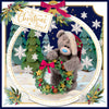 Me to You Tatty Teddy luxury 3D Christmas card with removable lenticular technology keepsake decoration, 6 X 6 inches- official collection