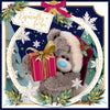 Me to You 3D Keepsake Christmas Card Especially For You, Tatty Teddy Holding A Large Wrapped Present, 6 x 6 Inches - Official Collection