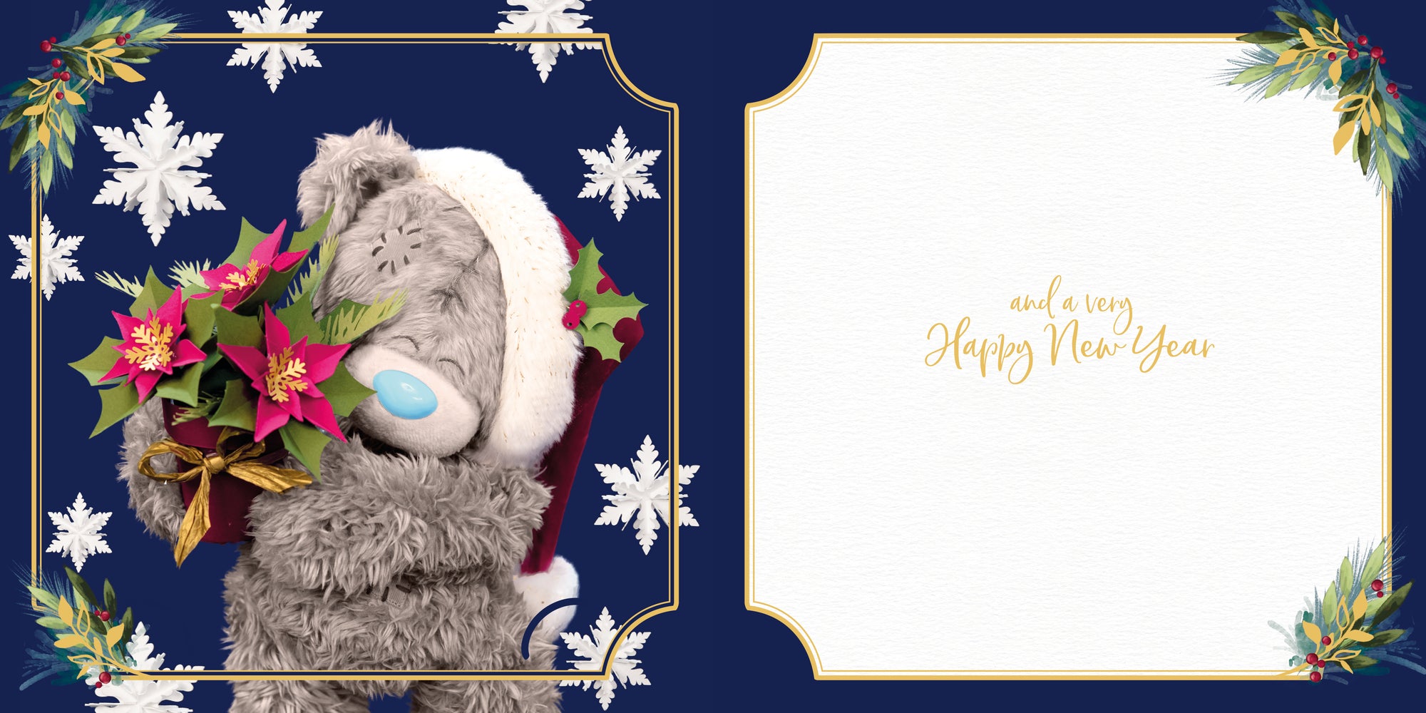 Me to You Tatty Teddy Luxury 3D Christmas card with removable lenticular technology keepsake decoration, 6 X 6 inches - official collection