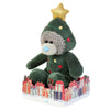 Me to You Tatty Teddy Plush Bear Dressed As Christmas Tree 13cm-High Bear On Gift Plinth