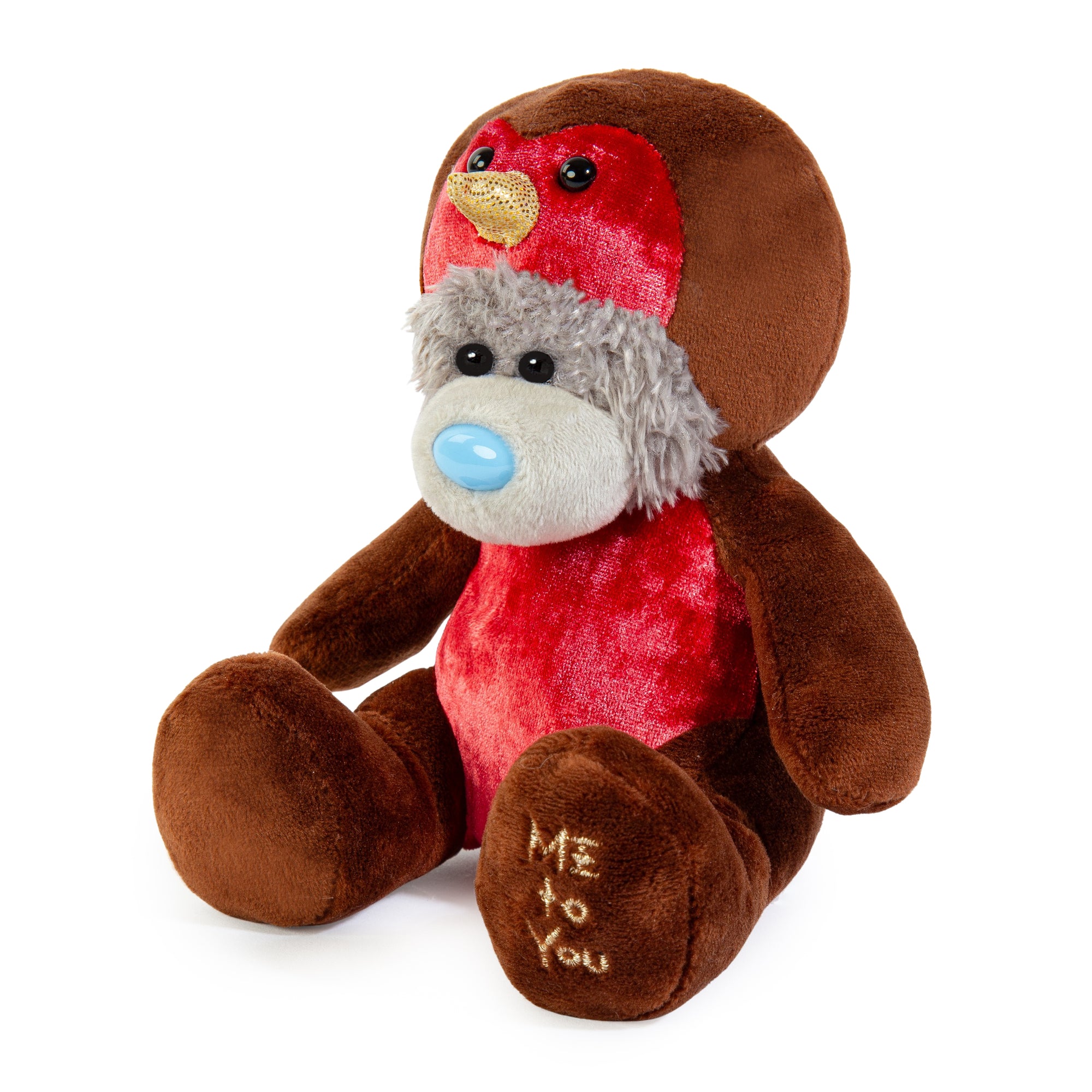 Me to You Tatty Teddy Dressed As A Robin 15cm-High Bear On Luxury Gift Plinth