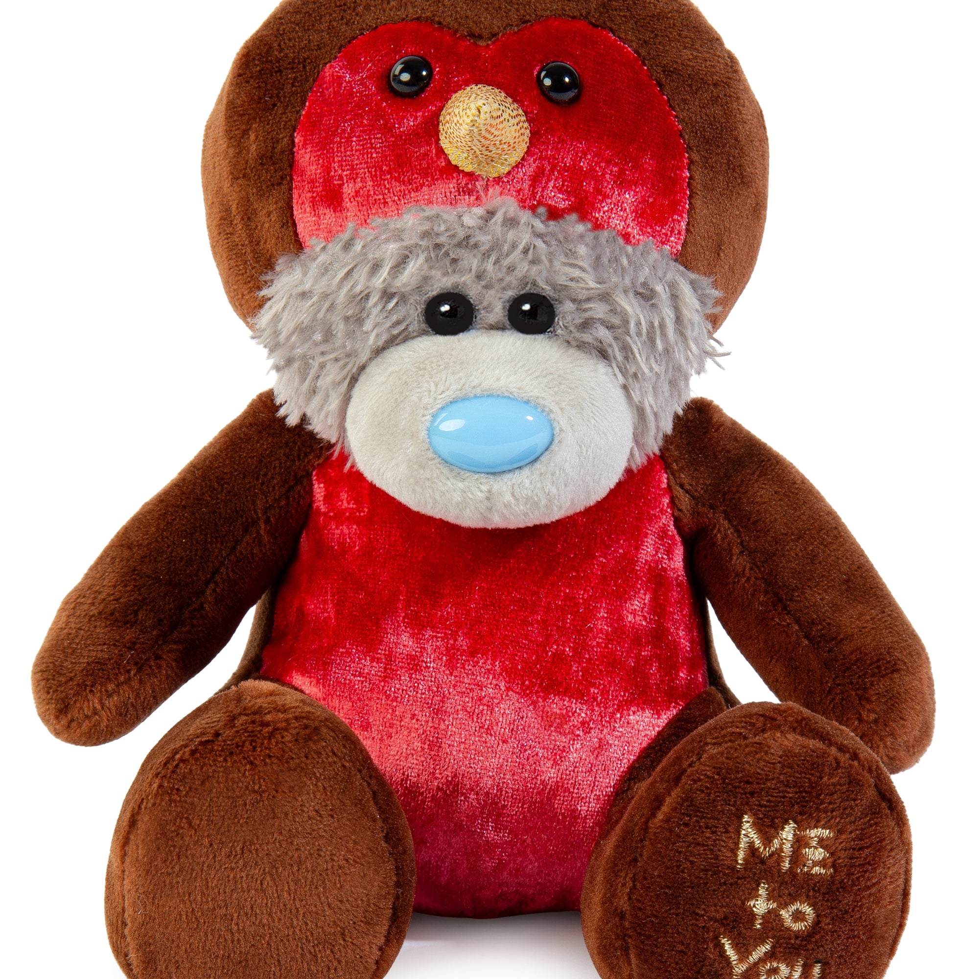 Me to You Tatty Teddy Dressed As A Robin 15cm-High Bear On Luxury Gift Plinth