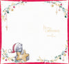Me to You Tatty Teddy Christmas Card For A Wonderful Friend, Tatty Teddy Hugging A Golden Star, 5 x 9 Inches - Official Collection