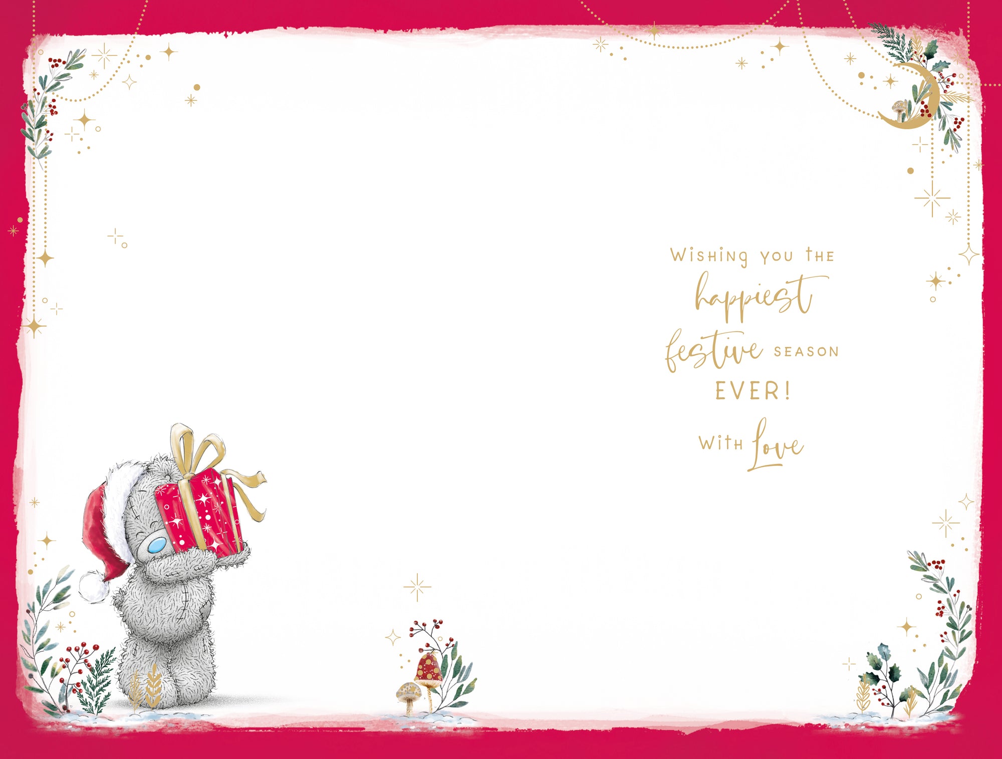 Me To You Tatty Teddy Christmas Card To A Lovely Niece 5x8ins - Official Collection