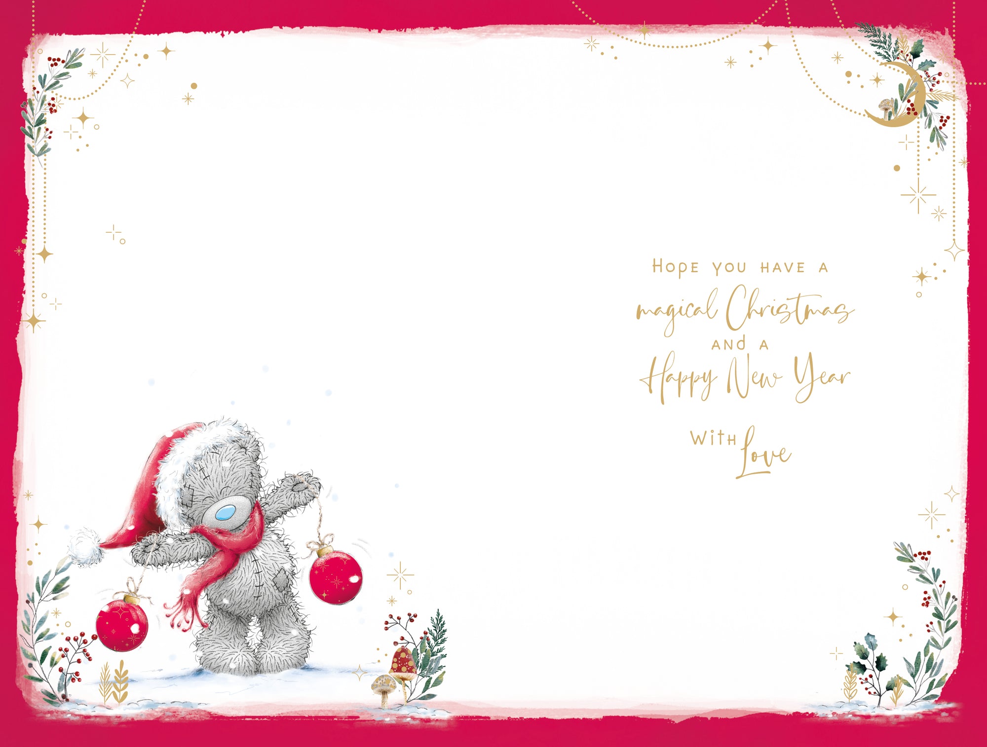 Me To You Tatty Teddy Cute Christmas Card Lovely Granny 5x8ins - Official Collection