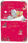 Me To You Tatty Teddy Cute Christmas Card Lovely Gran 5x8ins - Official Collection