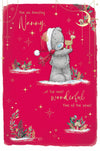 Me To You Tatty Teddy Christmas Card For An Amazing Nanny 5x8ins- Official Collection