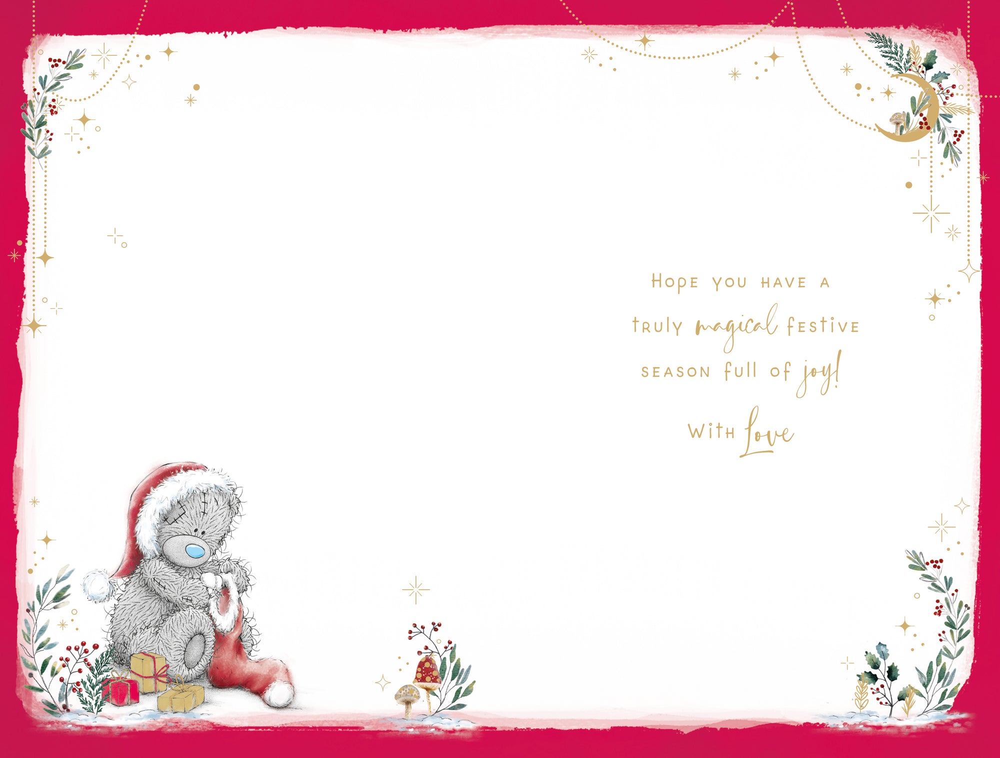 Me To You Tatty Teddy Christmas Card To A Lovely Nan 5x8ins - Official Collection