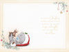 Me to You Tiny Tatty Teddy Baby's First Christmas Card, Tatty Teddy With Carrot And Mince Pies By A Christmas Tree, 5 x 8 Inches - Official Collection