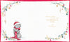 Me to You Tatty Teddy Christmas Card To A Lovely Aunty, Tatty Teddy Wrapped In A Cosy Red Scarf And Hat, 6 x 7 Inches - Official Collection