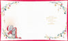 Me to You Tatty Teddy Christmas Card To A Very Special Nan, Tatty Teddy Wrapped In A Cosy Scarf In A Snowy Scene, 6 x 7 Inches - Official Collection