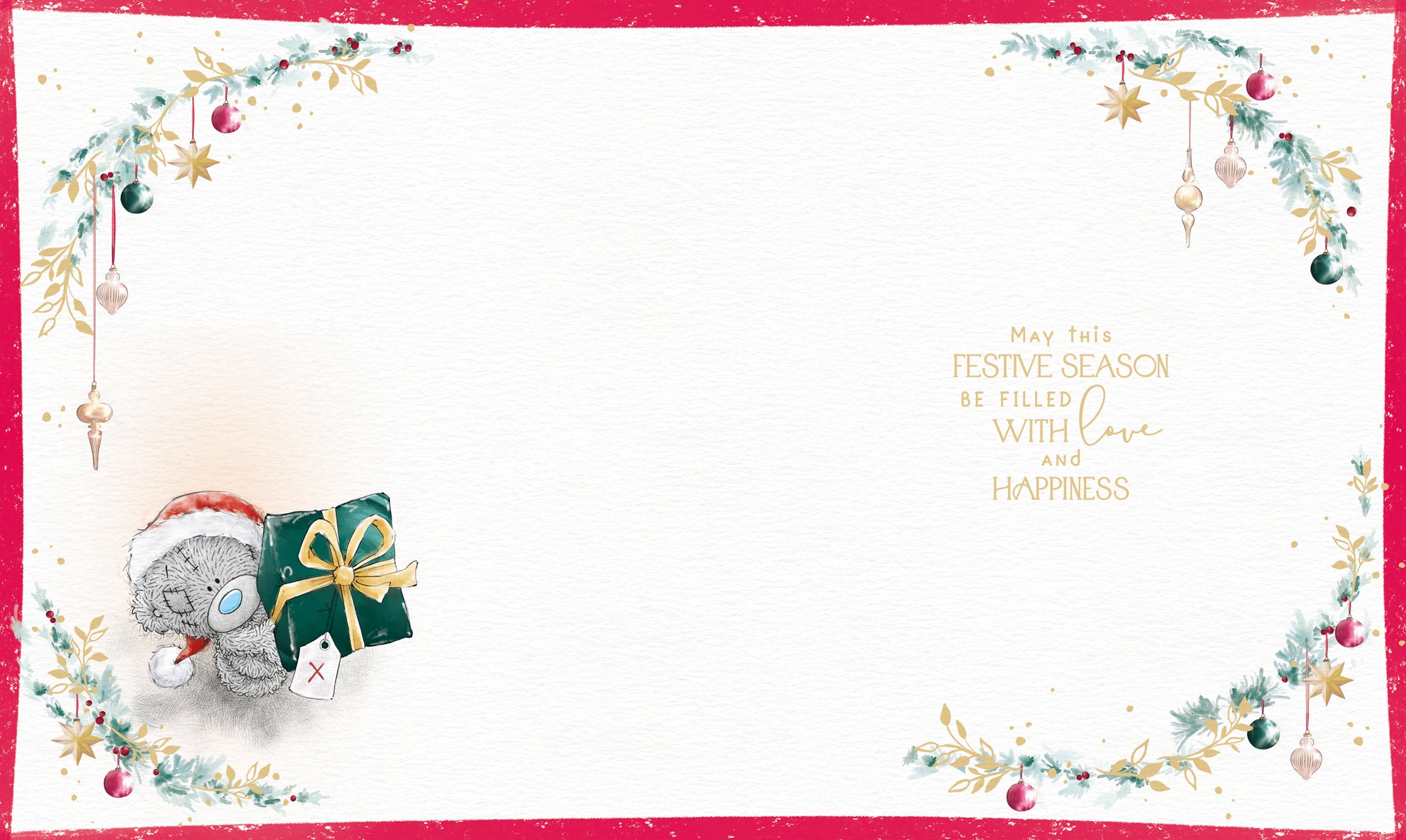 Me to You Tatty Teddy Christmas Card To A Special Grandad, Tatty Teddy In The Snow With A Candle, 6 x 7 Inches - Official Collection