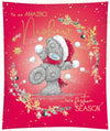 Me to You Tatty Teddy Christmas Card To An Amazing Nephew, Tatty Teddy Playing With A Snowball, 6 x 7 Inches - Official Collection