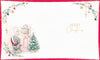 Me to You Tatty Teddy Christmas Card To Family And Friends, Tatty Teddy Peeking Out From The Front Door, 6 x 7 Inches - Official Collection