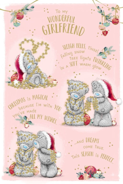 Me to You Tatty Teddy 'To my Wonderful Girlfriend' Christmas Card