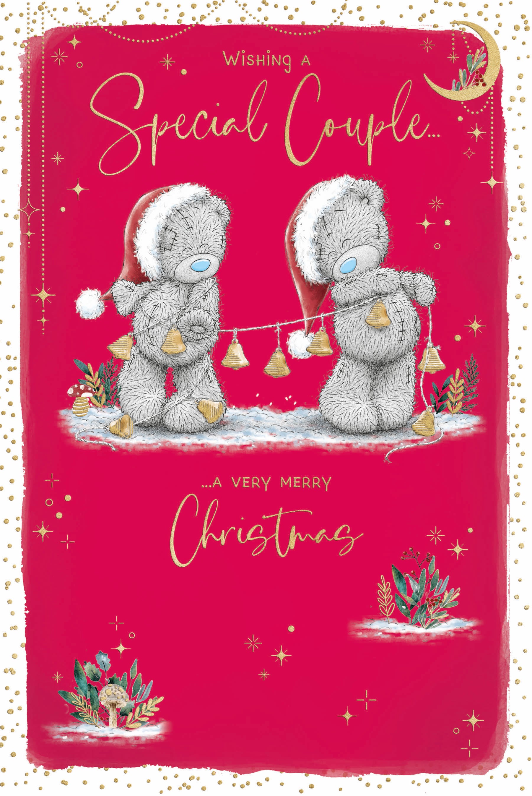 Me To You Tatty Teddy Christmas Card For A Special Couple, Luxury Card With Illustrated Paper Insert 6x9ins - Official Collection